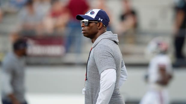 Jackson State football coach Deion Sanders